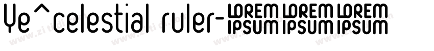 Ye^celestial ruler字体转换